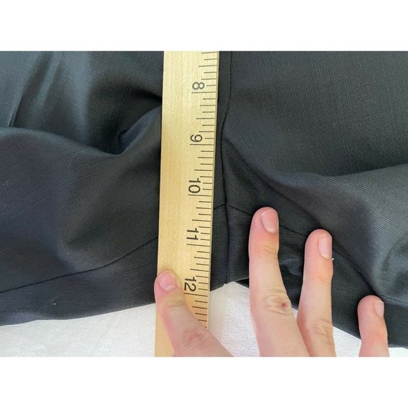 Halston Heritage Charcoal Gray Wool Career Classic Wide Leg Pants Size 12 NEW - Picture 10 of 10